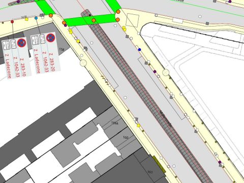 Verkehrszeichenplan: Lieferzone 1 (Bild: SAG BA Mitte)