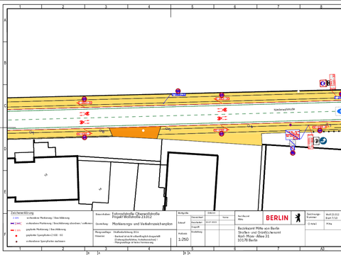 Verkehrszeichenplan Niederwallstr. (Bild: SGA BA Mitte)