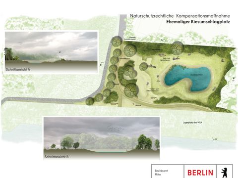 Naturschutzrechtliche Kompensationsmaßnahme ehmaliger Kiesumschlagsplatz