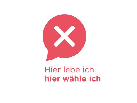 "Hier lebe ich - Hier wähle ich" Symbolwahl für Migrantinnen und Migranten