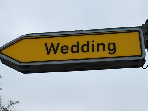 Wedding Straßenschild
