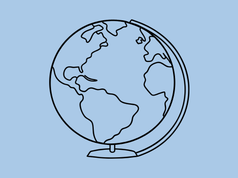Icon eines Globus