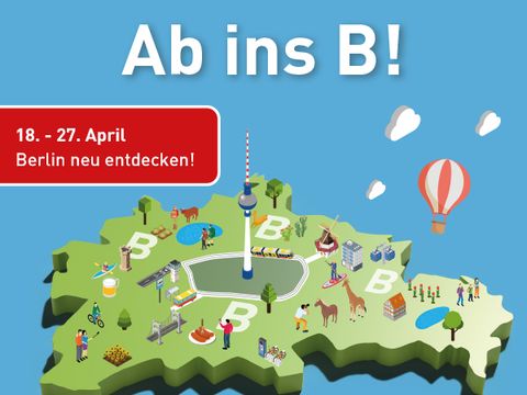 Keyvisual Ab ins B! 2025