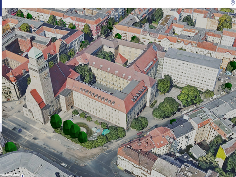 Screenshot vom digitalen Zwilling von Neukölln