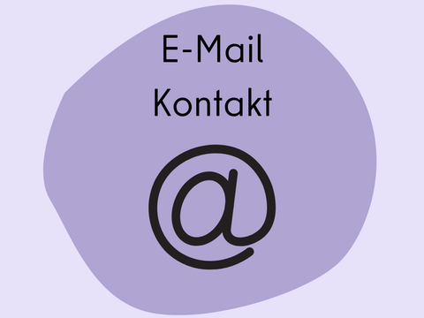 Kachel Stadtentwicklungsamt E-Mail-Kontakt mit At-Zeichen auf lila Hintergrund