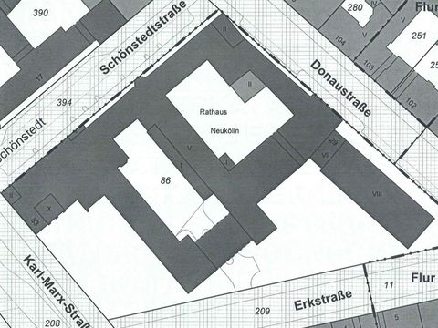 Ausschnitt aus der Amtliches Liegenschaftskatasterinformationssystem (ALKIS)