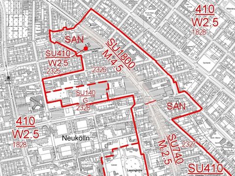 Beispielausschnitt aus dem Bodenrichtwertatlas