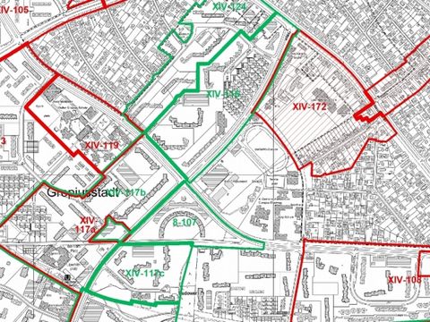 Ausschnitt der B-Plan Übersicht