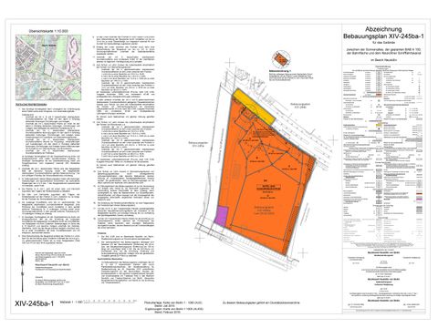 Abzeichnung Bebauungsplan XIV-245ba-1 ("Sonnenallee 228")