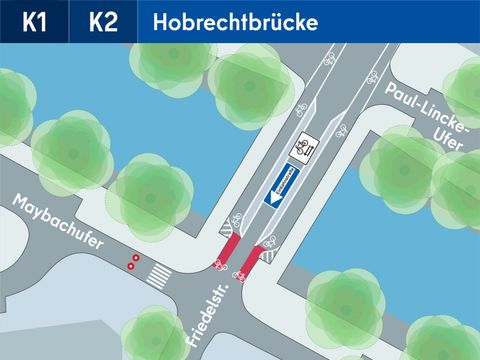 Maßnahmen K1 und K2 Verkehrskonzept Reuterkiez (Bild: Bezirksamt Neukölln)
