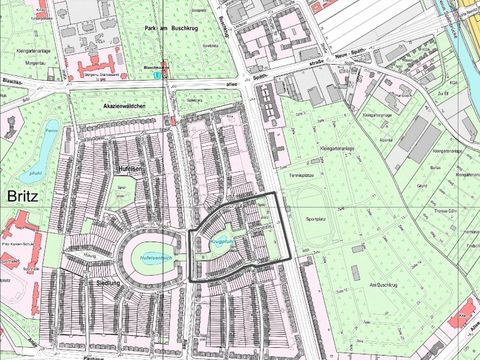 Übersichtskarte des Bebauungsplans XIV_287b-1