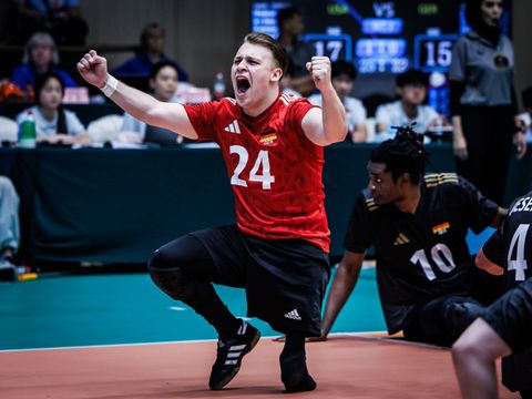 Tim Linke, Libero der deutschen Sitzvolleyball-Nationalmannschaft