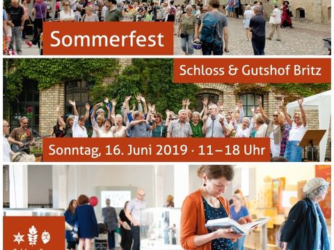 Vollständiges Plakat zum Sommerfest auf Schloss und Gutshof Britz