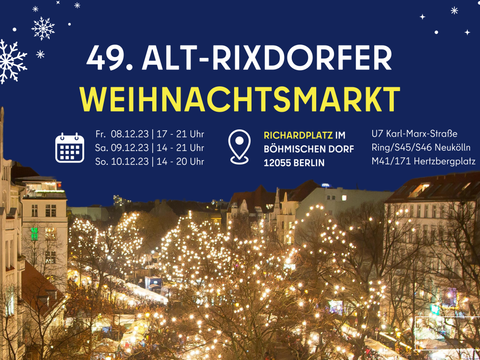 Plakat Weihnachtsmarkt 2023 (1800 x 900 mm) - 1