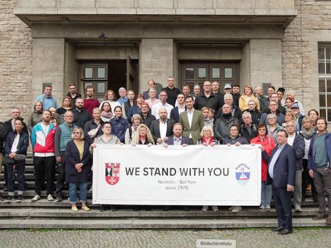Solidaritätsbekundung mit Partnerstadt Bat Yam