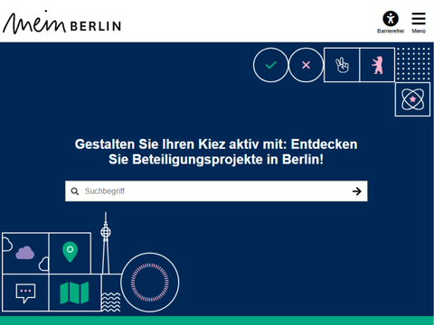 Scfreenshot von meinBerlin