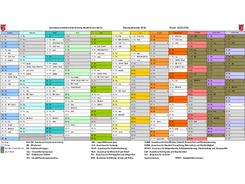 Sitzungsjahr 2026 BVV Neukölln Jahresplanung