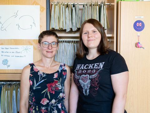 Zwei Mitarbeiterinnen des Forderungsmanagements im Ordnungsamt