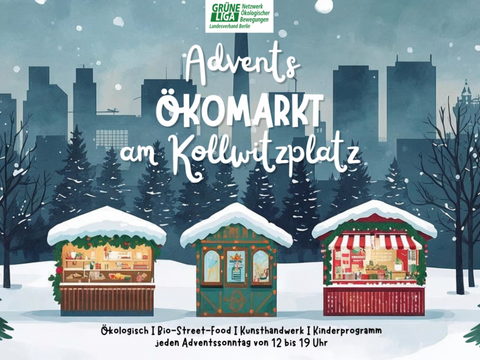 Plakat Ökomarkt am Kollwitzplatz