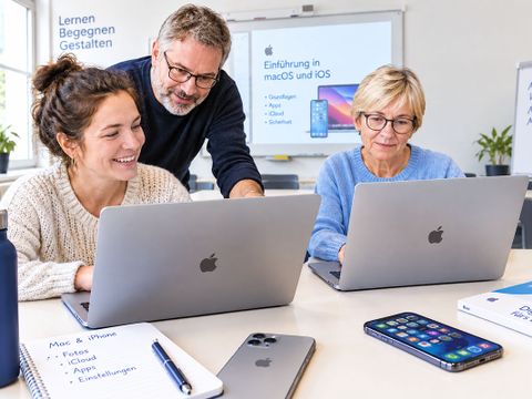 Beruf und Karriere, Lernszene mit Apple-Computer