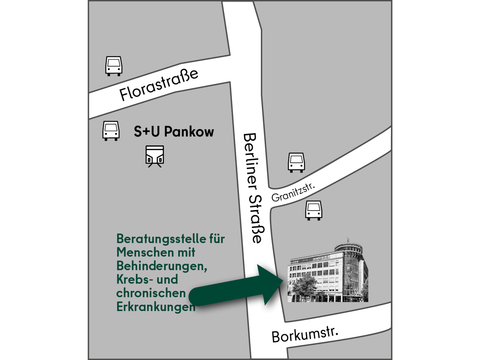 Lageplan Beratungsstelle