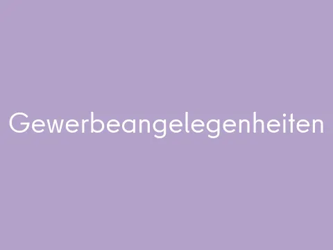 Gewerbeangelegenheiten