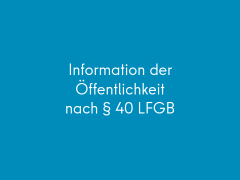 Veröffentlichung Paragraph 40 Lebensmittel Futter Gesetzbuch