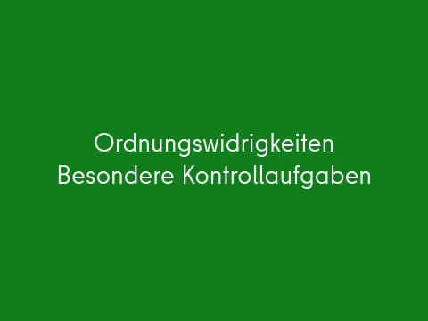 Ordnungswidrigkeiten