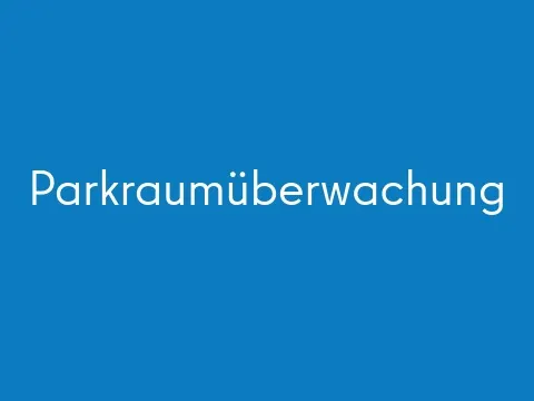 Parkraumüberwachung