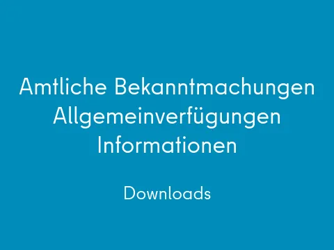 Bekanntmachung Kachel