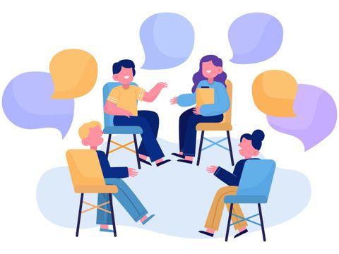 illustration Gesprächsgruppe