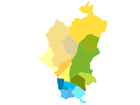 Karte Pankow mit Bezirksregionen