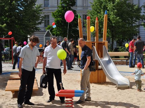 Spielplatzeröffnung Saarbrücker Straße