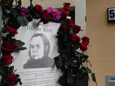Gedenktafel für Dieter Eich