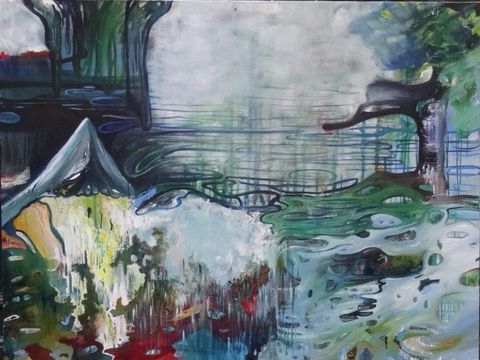 Barbara Salome Trost, Wasserwege, 2015. (Bild: BA Reinickendorf)