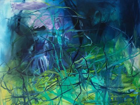 Zuzanna Schmukalla, o.T., 2019, 120 x120cm, Öl auf Leinwand (Bild: Zuzanna Schmukalla)