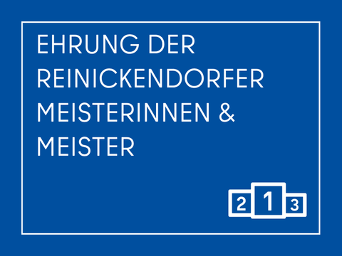Kacheln Sportamt Ehrung der Reinickendorfer Meisterinnen und Meister
