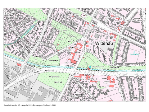 K5 - Karte von Berlin im Maßstab 1:5000 Farbausgabe