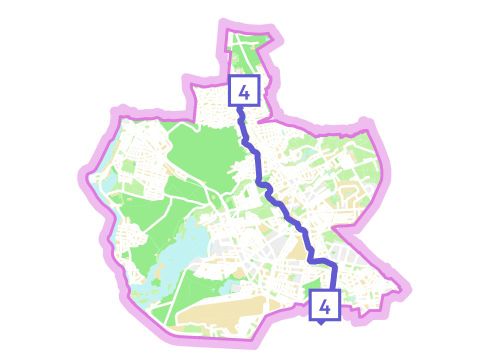 Radroute 4 - Übersicht