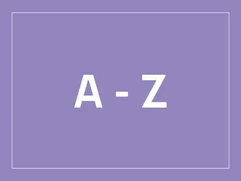 Bild mit der Aufschrift A - Z