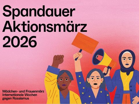 Postkarte Spandauer Aktionsmärz 2026 rot