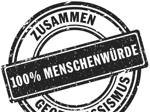 Logo 100 Prozent Menschenwürde