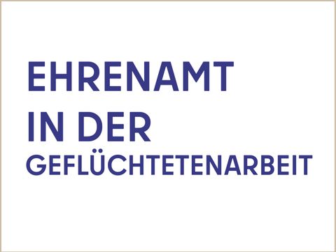 Logo Ehrenamt in der Geflüchtetenarbeit