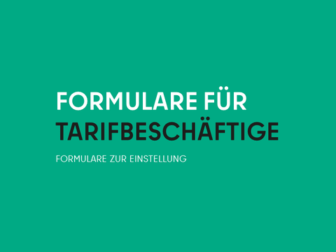 Formulare für Tarifbeschäftigte