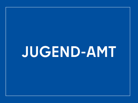 Kachel mit der Aufschrift Jugend-Amt