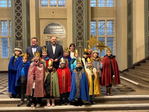 Sternsinger im Rathaus Spandau (Bild: BA Spandau)