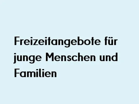 Freizeitangebote