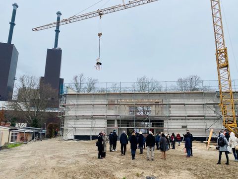 Richtfest des Erweiterungsbaus der Giesensdorfer Grundschule am 03.12.2020