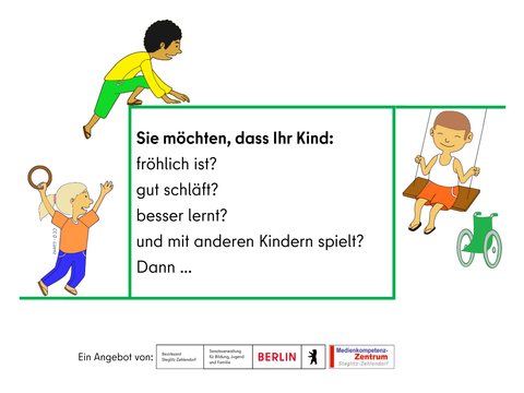 Flyer zur Medienzeit von Kindern - Seite 2 (Bild: Meko Steglitz-Zehlendorf)