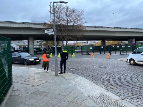 Eindruck der Verkehrssituation in der Kantstraße (Bild: Ordnungsamt Steglitz-Zehlendorf)